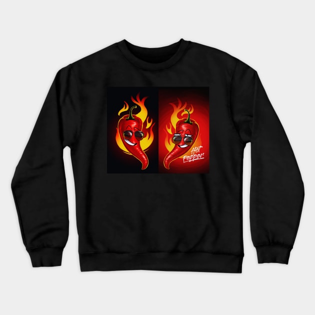 Hot pepper Crewneck Sweatshirt by daghlashassan